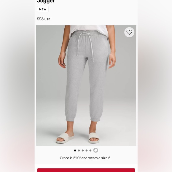 Lululemon soft Jersey Classic fit mid rise jogger - Picture 4 of 10